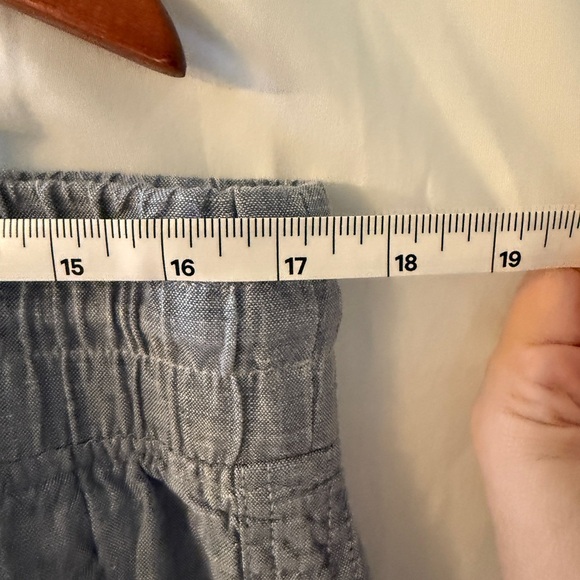 Athleta Light Blue Linen Wide-Leg Pants size 16 - Picture 5 of 7